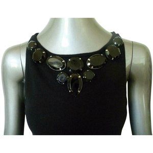 Yoana Baraschi NWT Black Top Cashmere Blend Embellished Medium